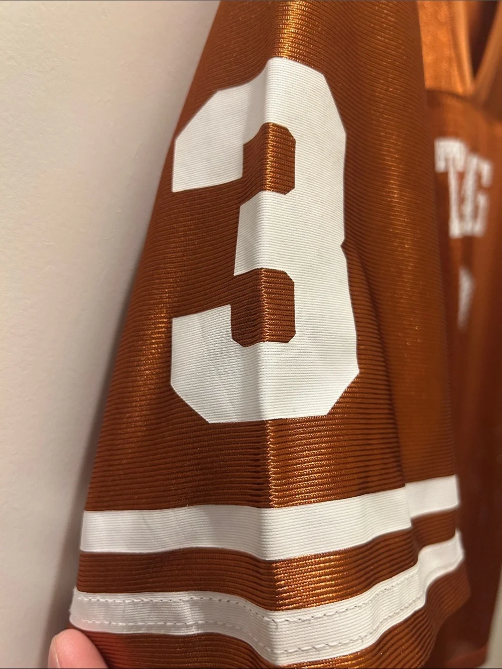 Nike Burnt Orange Texas Football Jersey #3 Youth Medium Biles/Mosely V (Ewers)